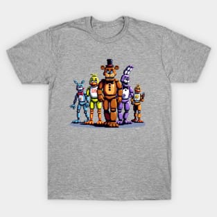 Pixel Five Nights At Freddy's Retro Ichi T-Shirt